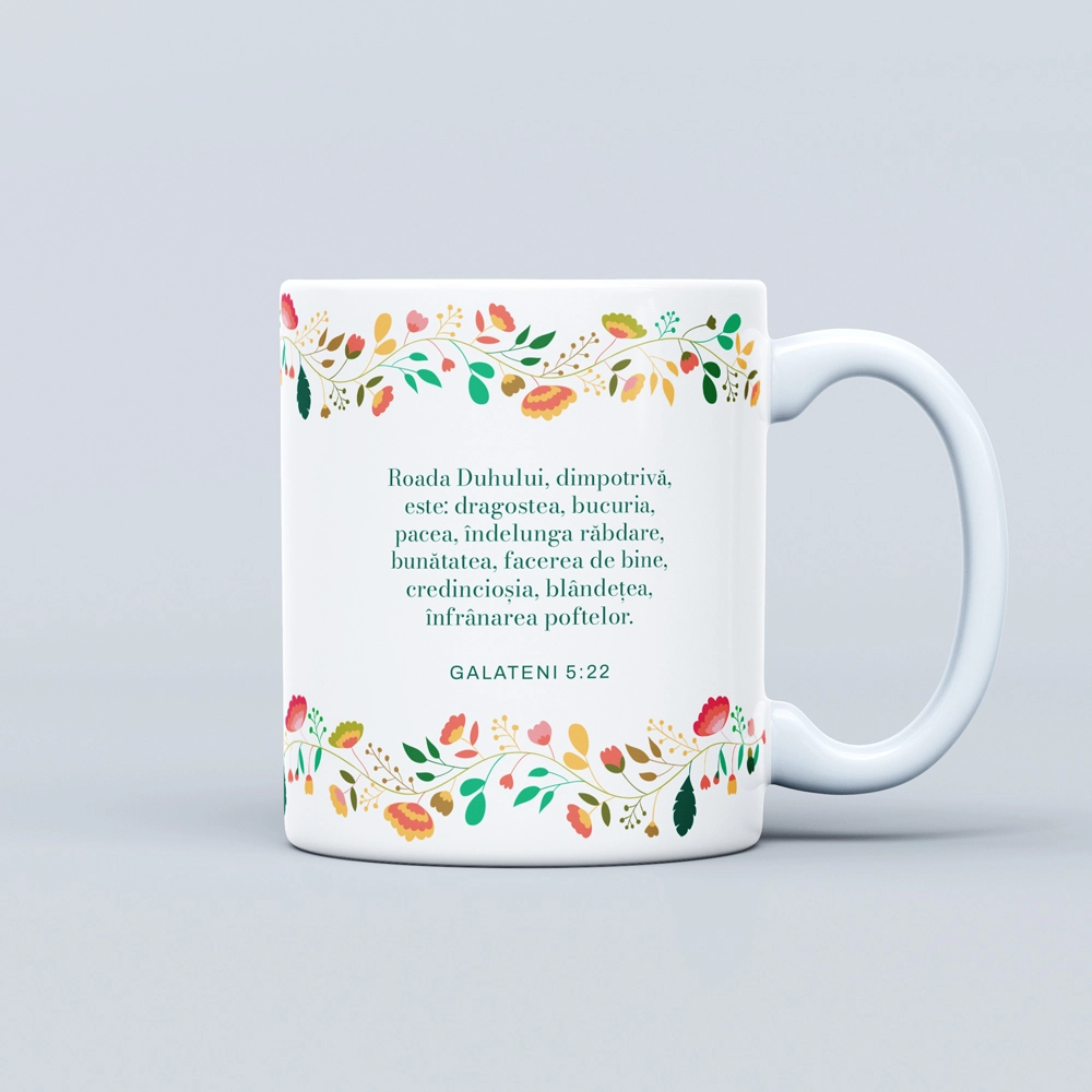 Cana cu verset biblic, cadou crestin - Galateni 5:22